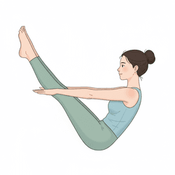 Half Boat Pose