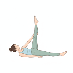 Reclined Hand-to-Big-Toe Pose