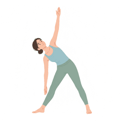 Triangle Pose Left